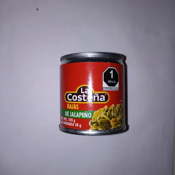 Jalapeños en Rajas La Costeña 105g