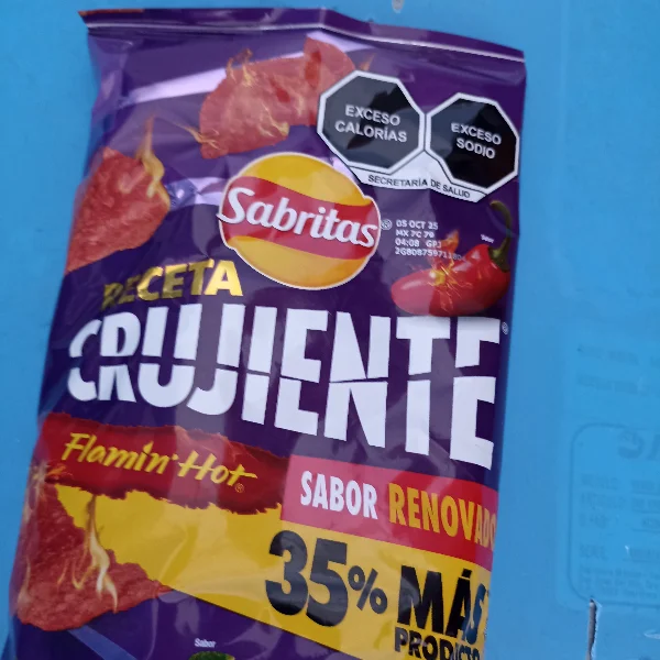 Sabritas Crujientes Flamin Hot