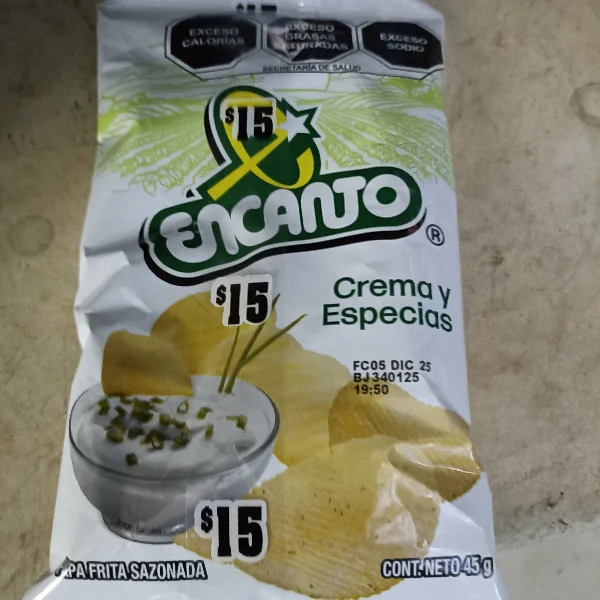 Papa Crema y Especies 45g