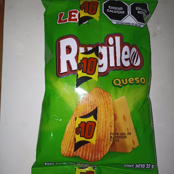 Papas Ondulada Queso Leo 27g