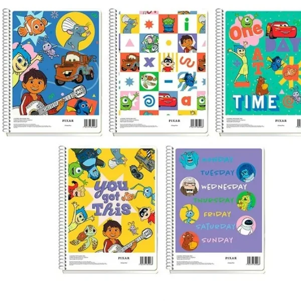 Cuaderno Profesional Pixar Cuadro Grande 90 Hojas Varios Colores 1 Pza