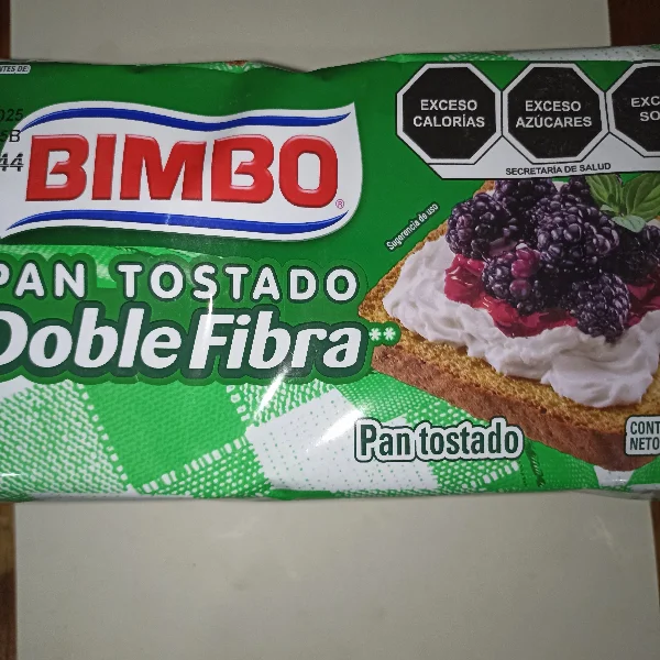 Pan Tostado Doble  Fibra