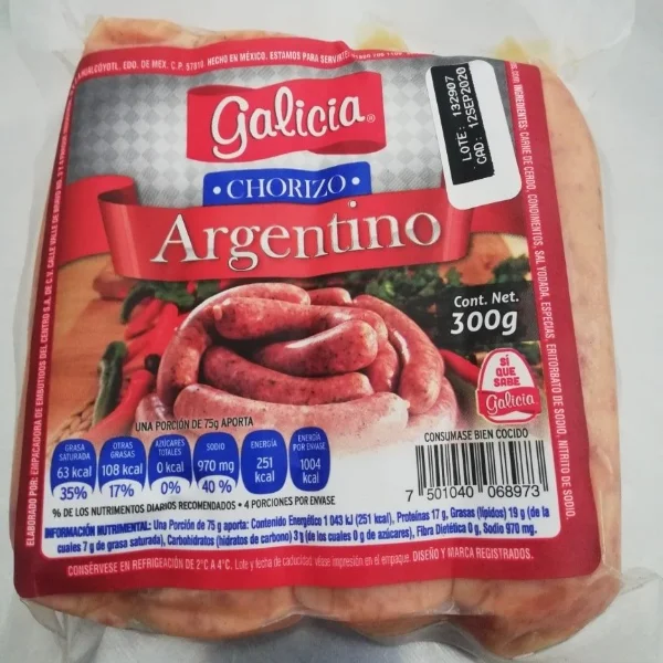 Chorizo Argentino Galicia 300g