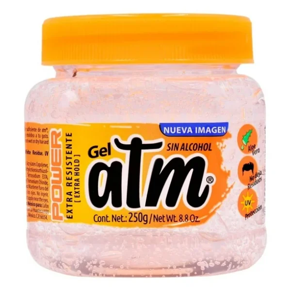 Gel para cabello ATM power extra resistente 250 g