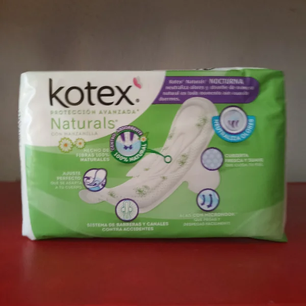Kotex naturals nocturna 10 toallas