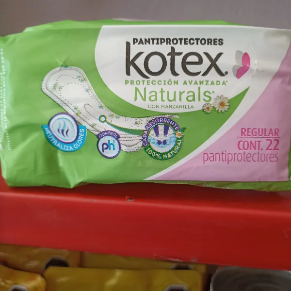Pantiprotectores Kotex Naturals 22pz