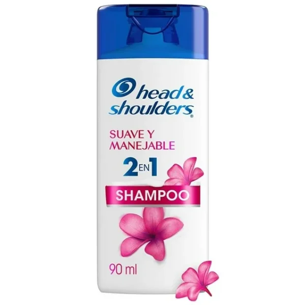Shampoo Head & Shoulders 2 en 1 Suave y Manejable 90ml