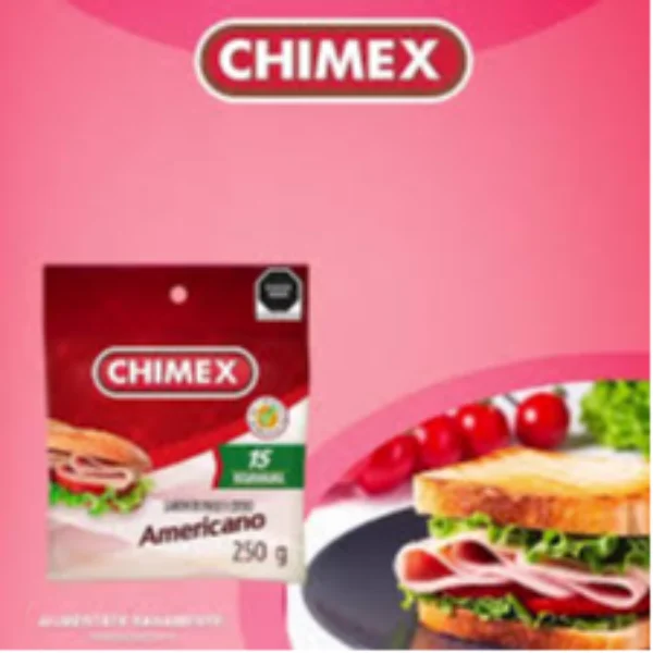 Jamon de Pavo y Cerdo Americano Chimex 250g
